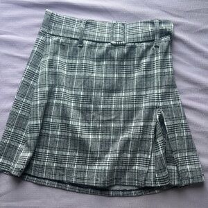 Plaid Gray Women's Skirt